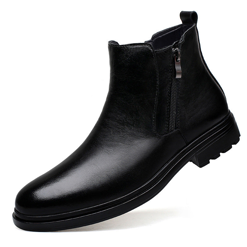 Men's Martin Plus Size Retro Side Zipper Cotton Casual Shoes