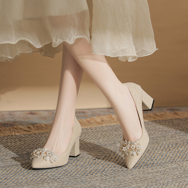 High Plus Size Sizes Wedding Banquet Bridal Women's Fashion Shoes