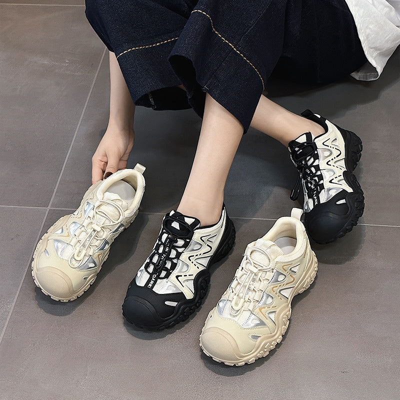 Women's Thick-soled Durian Niche Dad Spring Mountaineering Casual Shoes