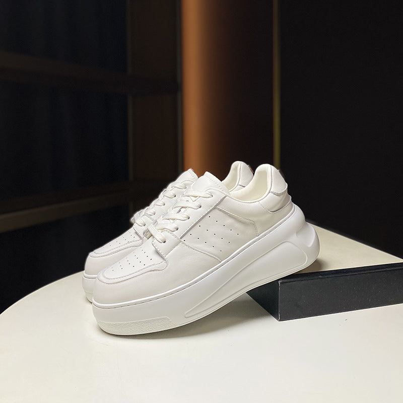 European Goods Spring Muffin Platform White Fashion Sports Casual Shoes
