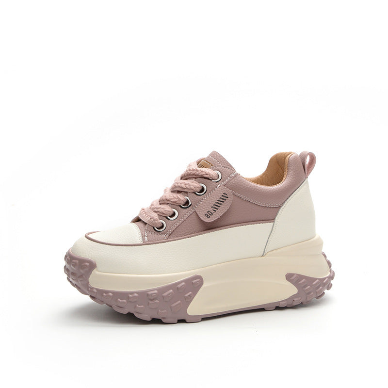 Height Increasing Insole Clunky Retro Small Platform Sneakers