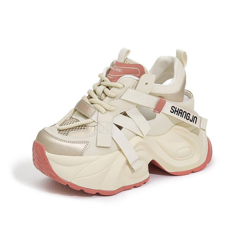 Women's Height Increasing Insole Dad Summer Hollow Hole Women's Shoes