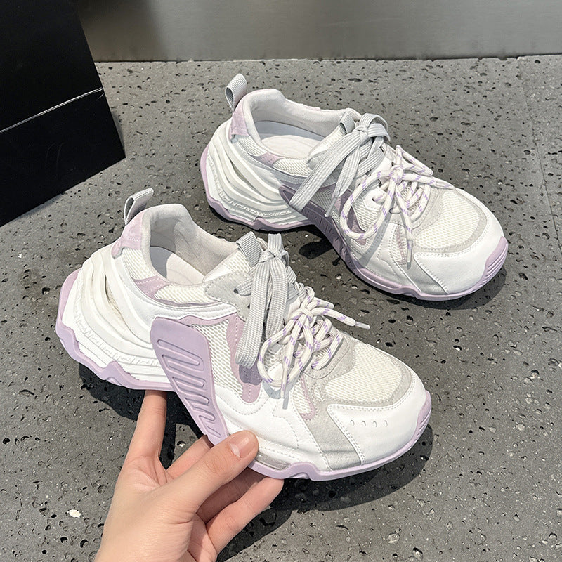Women's Dad Spring Thick Bottom Lightweight Running Women's Sports Shoes