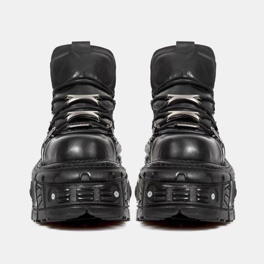 Women's Metal Platform Dark Punk Street Pumps Women's Fashion Shoes
