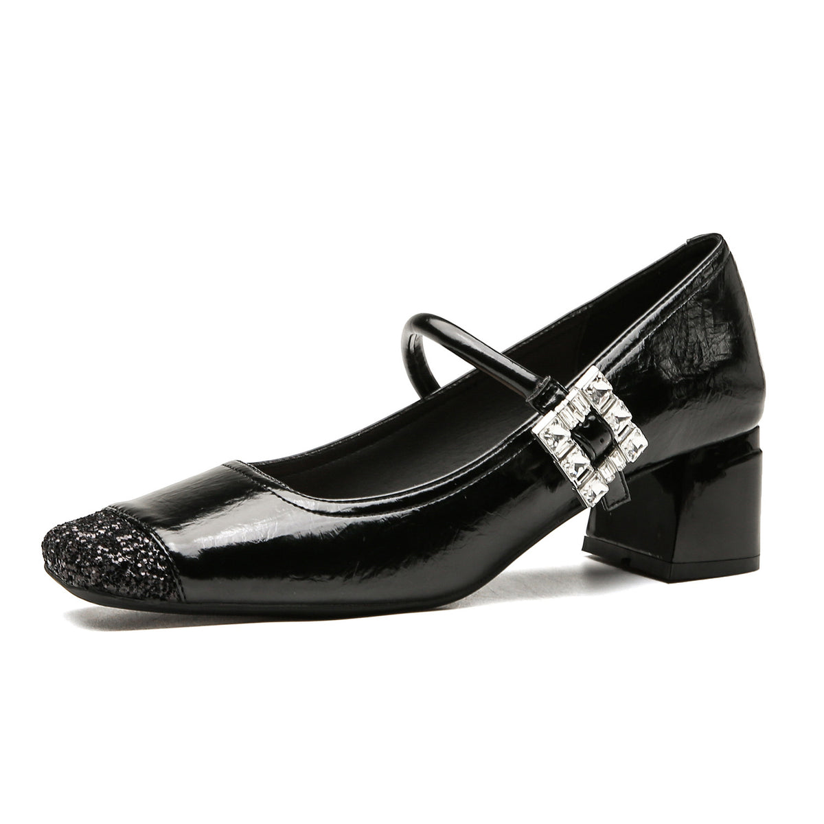 Women's Toe Chunky Mary Jane Daily Matching Skirt Women's Fashion Shoes