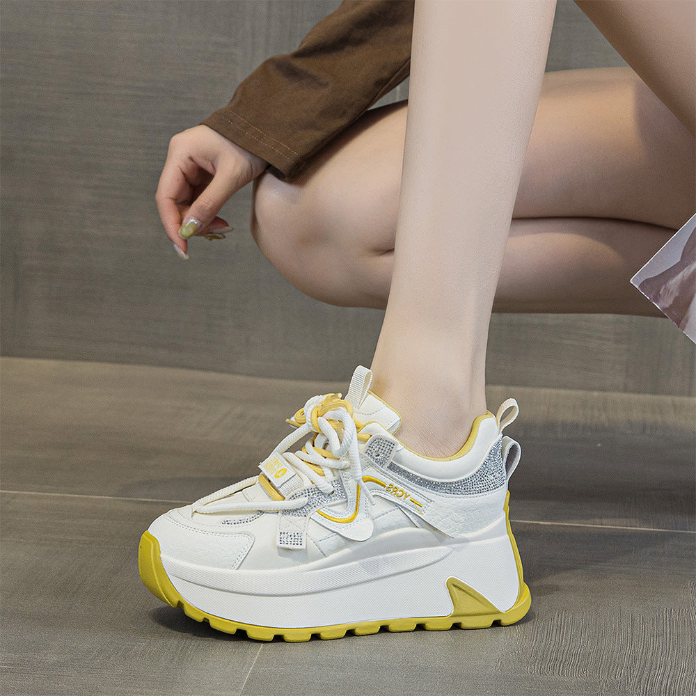 Women's Spring Small Thick Bottom Burst Board Fashion Women's Sports Shoes
