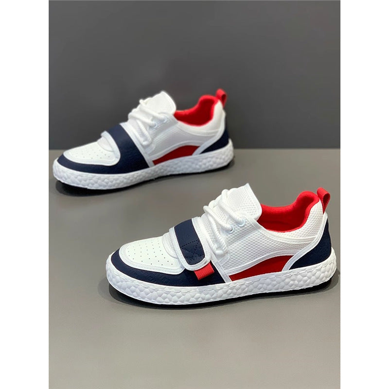 Men's Tide Breathable White Korean Trendy Fashion Joker Lightweight Men's Sports Shoes