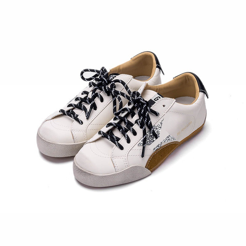 Women's Distressed Little Dirty Korean Style White Women's Casual Shoes
