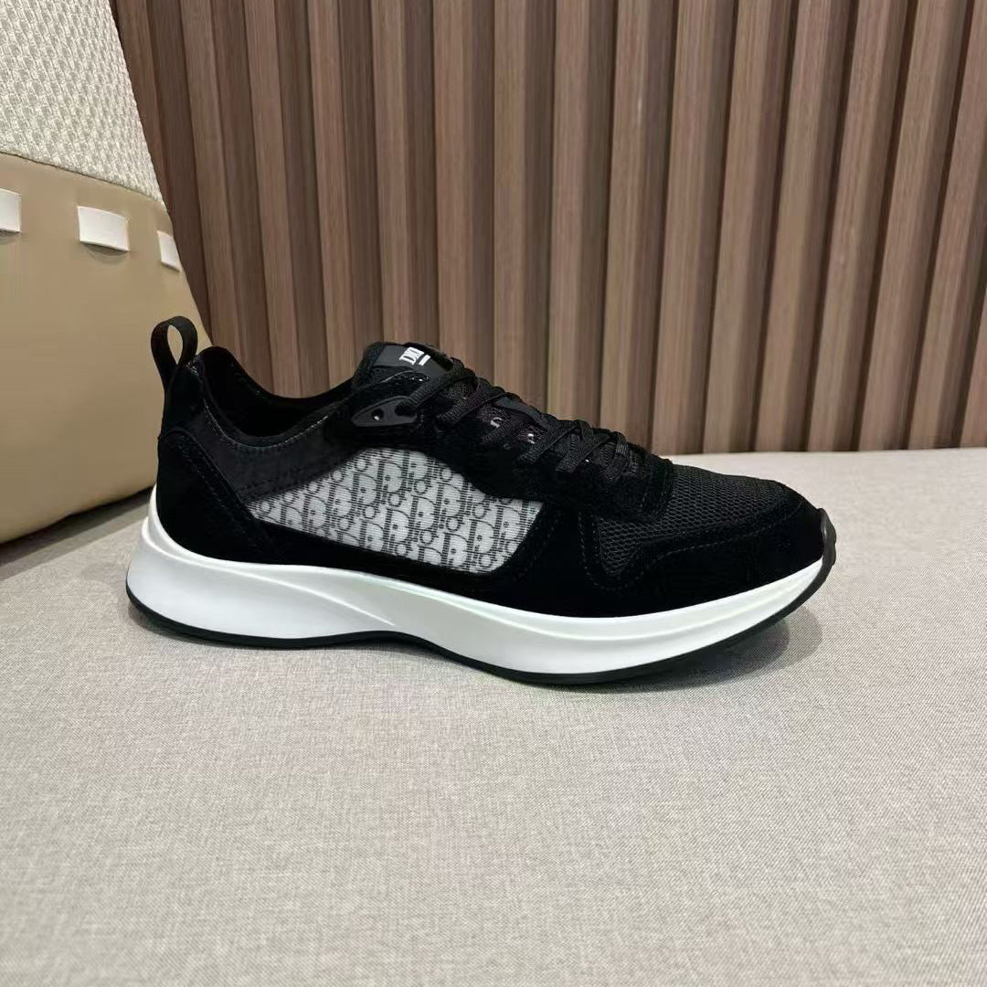 Men's Mesh Breathable Fashion Lace Up Round Toe Comfortable Men's Sports Shoes