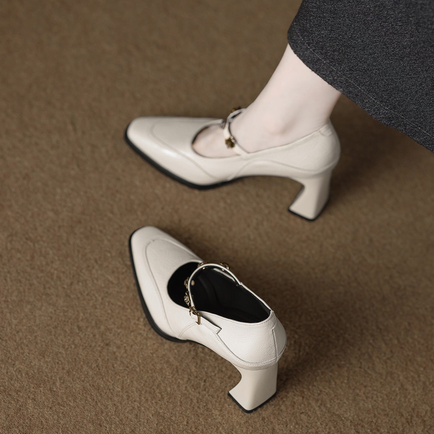 Women's Version Western Style High French Pumps Vintage Women's Casual Shoes