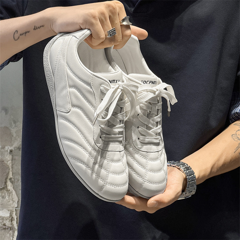 Men's Korean White Summer Sports Outdoor Fashion Men's Casual Leather Shoes
