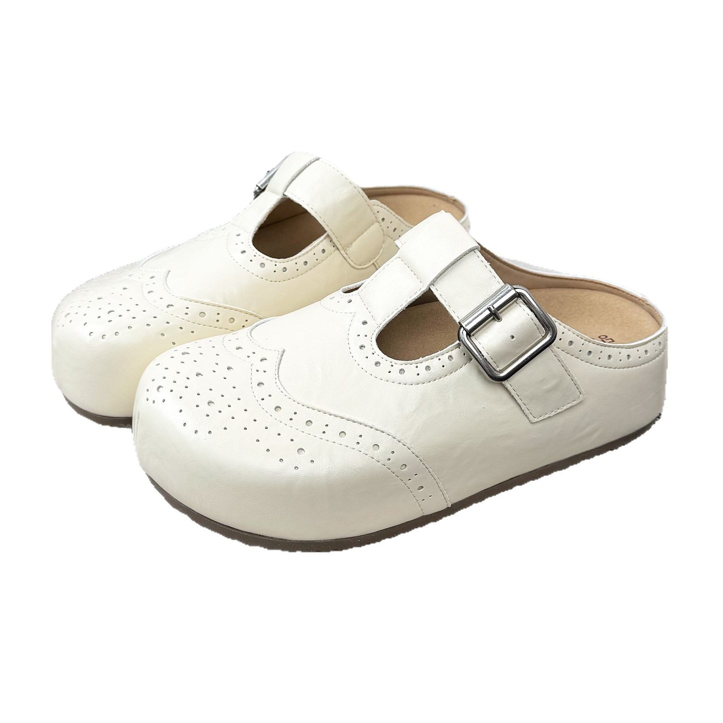 Women's Easy Matching Thick Bottom Toe Cap For Frosted Soft Women's Casual Shoes