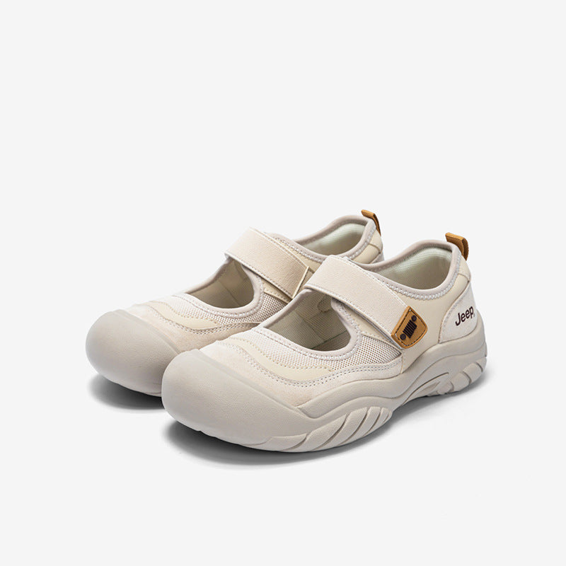 Women's Mary Jane Summer French Ballet Thick Bottom Round Head Women's Shoes