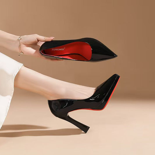 Women's Pointed Stiletto High Waterproof Platform Not Tired Feet Professional Heels