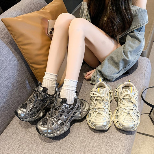 Women's Dad Trendy Autumn Versatile Height Increasing Sneakers