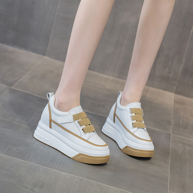 Women's Comfortable Platform Height Increasing Insole Magic Sneakers