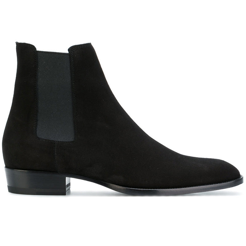 Men's Chelsea Pointed Toe Business Fashion British Men's Shoes