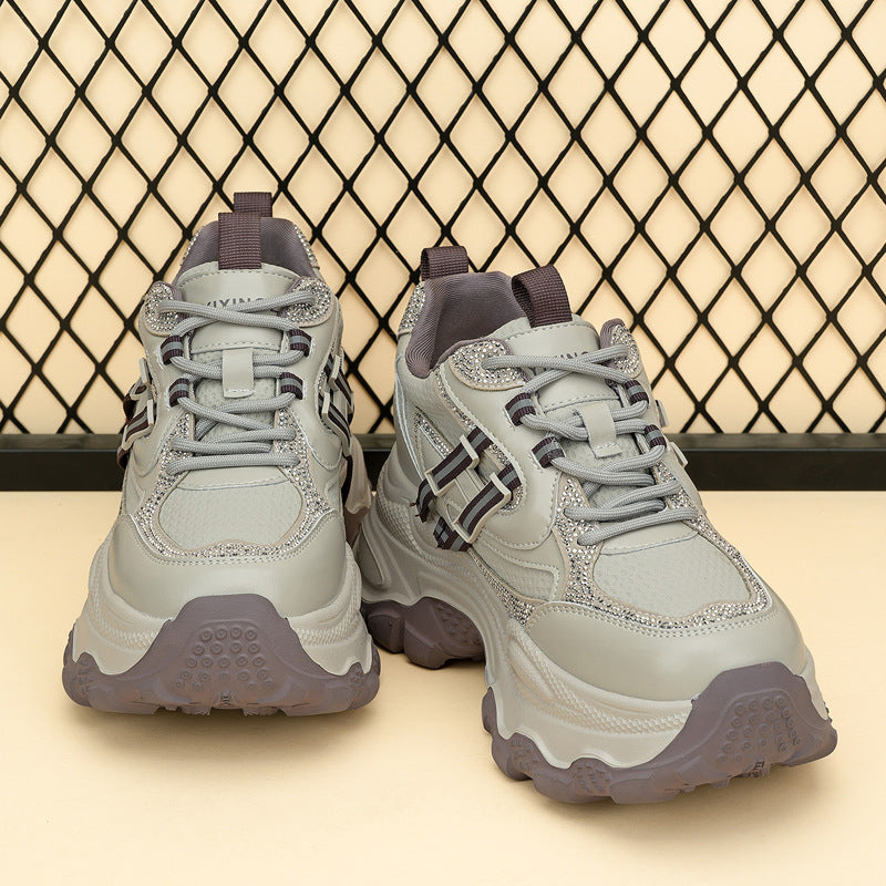 Stylish Live Mesh Breathable Platform Dad Sports Casual Shoes