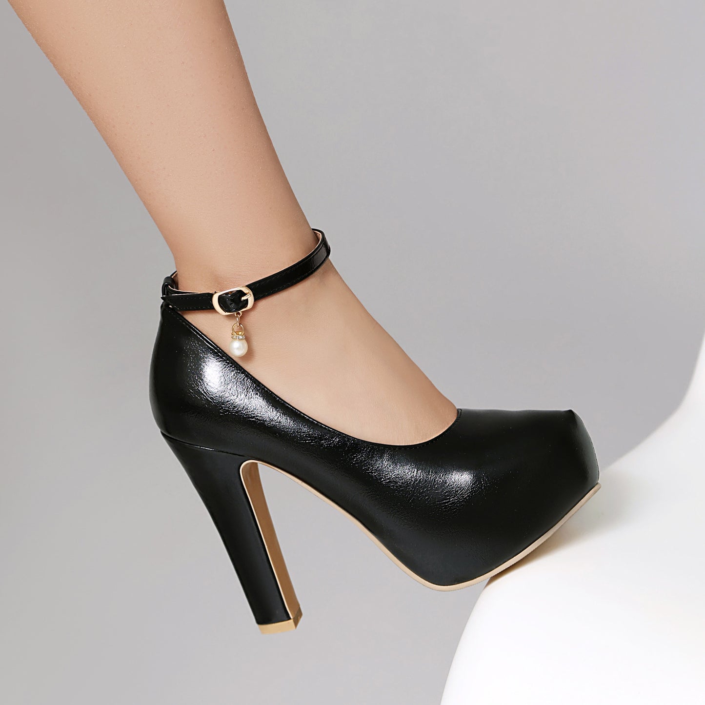 Women's Waterproof Platform Ultra High Shallow Mouth Heels