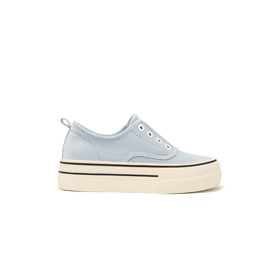 Women's Platform White Slip-on German Training Sports Casual Shoes