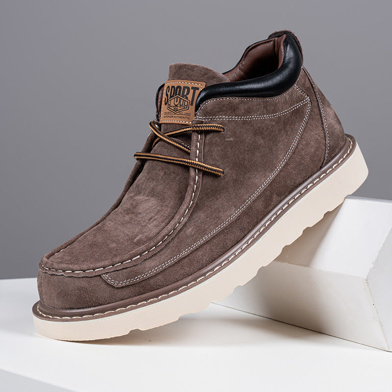 Men's Layer Pigskin Extra Large Size Martin Leisure Men's Leather Boots