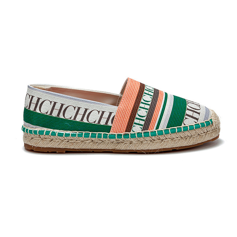 Women's Fisherman Thick Bottom For Outdoors Letter Side Fashion Solid Color Women's Casual Shoes