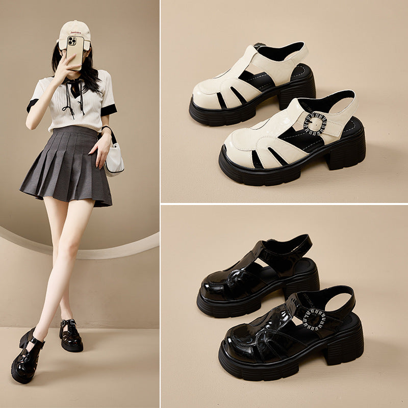 Sole Increased Western Style Roman Spring Women's Fashion Shoes