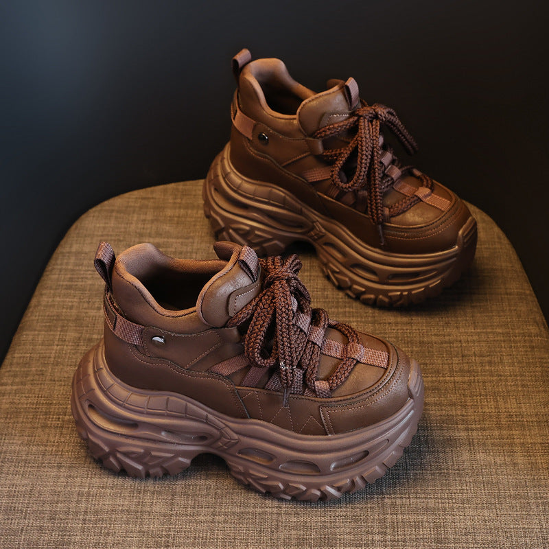 Women's Increasing Insole Dad Autumn Muffin Soft Casual Shoes