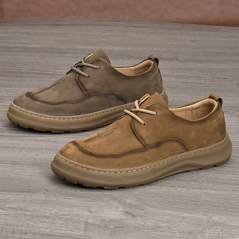 Men's Suede Business Breathable Soft Sole Men's Casual Leather Shoes