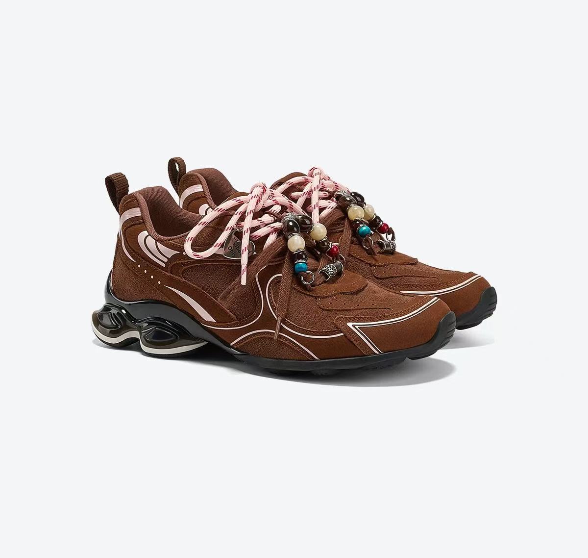Women's Meteorite Cinnamon Office Version Autumn Turbine Retro Daddy Platform Women's Sports Shoes
