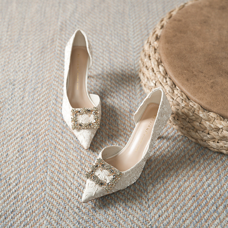 Women's Sense Classic Style Side Empty Stiletto Not Heels