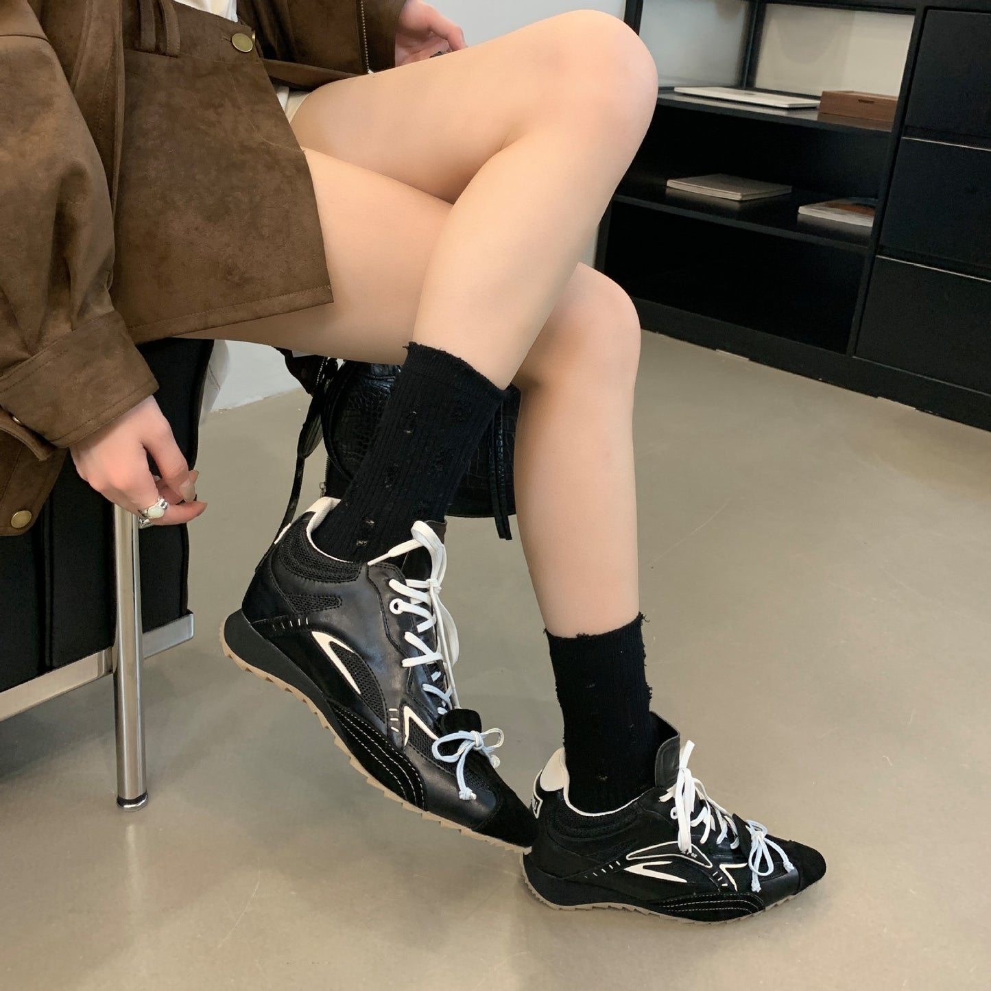 Women's Increasing Insole Tip In Sier Fight Casual Shoes