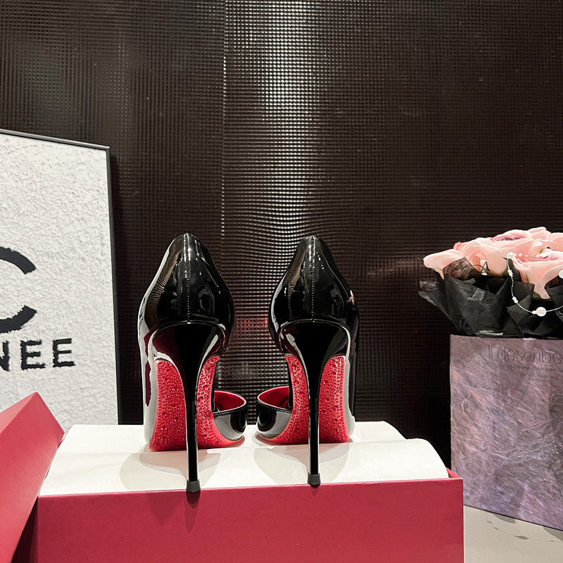Women's High Beautiful Wedding Black Nude Color Super Moving Stiletto Light Women's Fashion Shoes