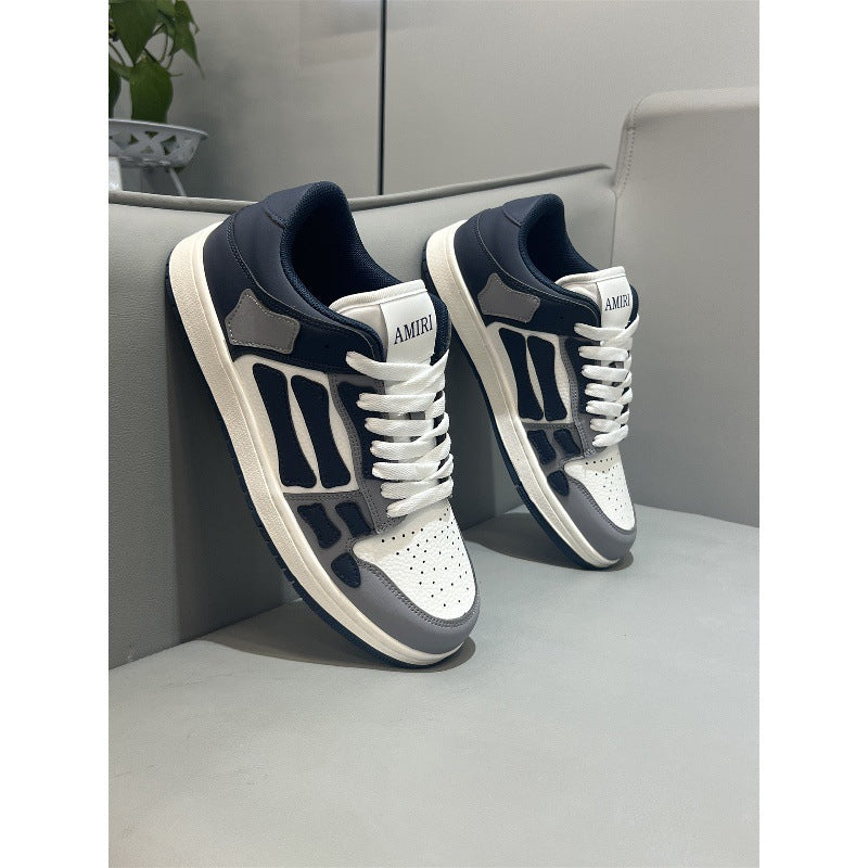 Men's Autumn Breathable Skateboard Fashionable Lightweight White Men's Sports Shoes