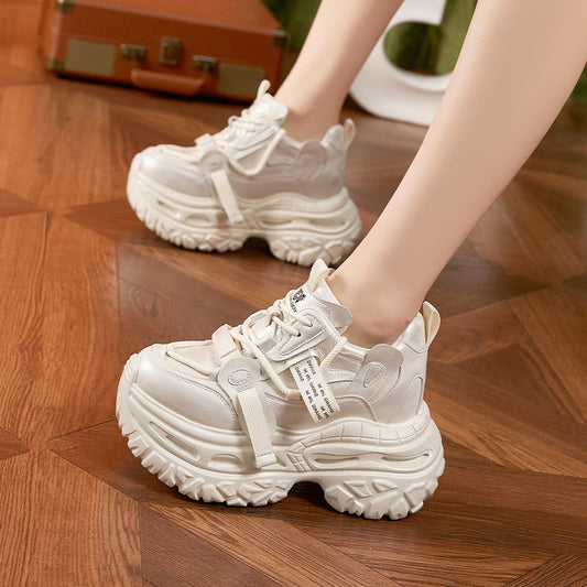 Women's Platform Dad Spring Lightweight Fashionable Height Increasing Women's Sports Shoes