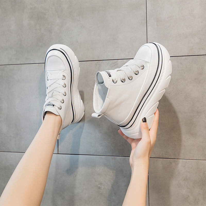 Women's Skate Height Increasing Insole White Small Women's Sports Shoes