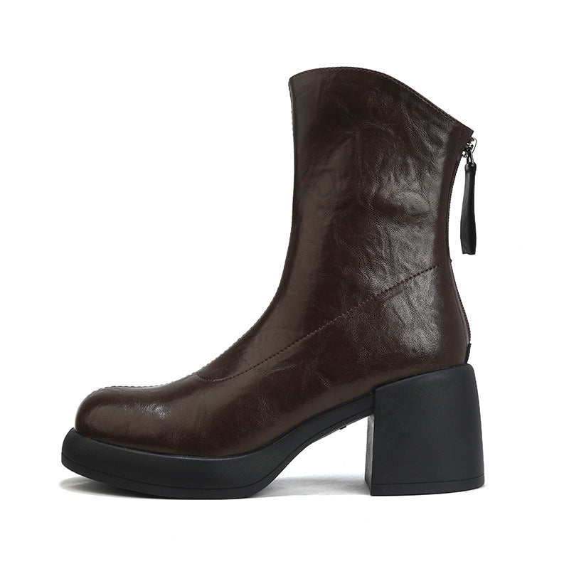 Charming Fashion Stylish Durable Versatile Winter Women's Leather Boots