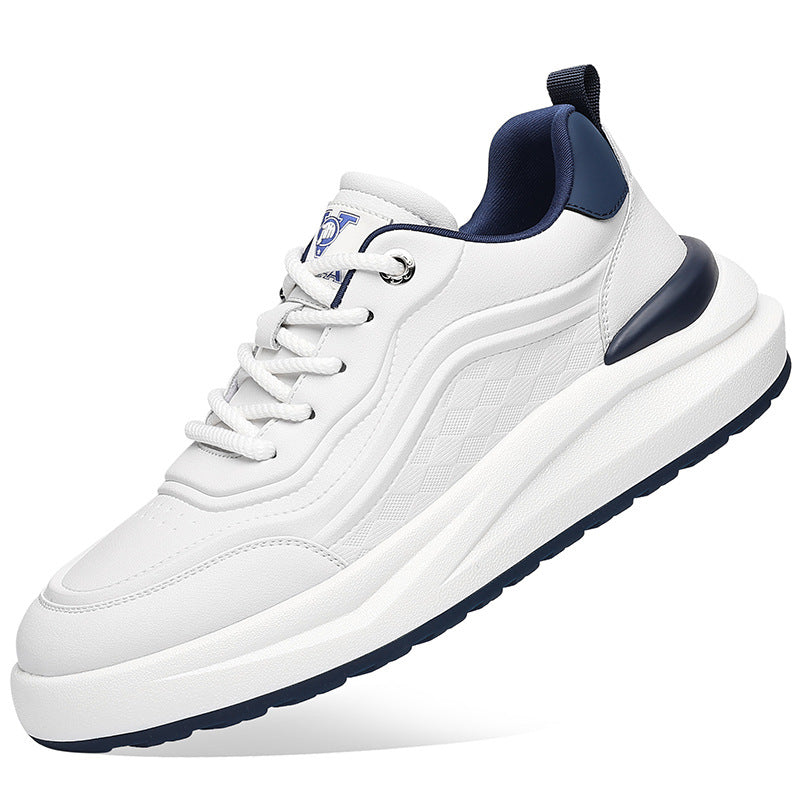 Men's Fashionable National Style Genuine Comfortable White Men's Sports Shoes