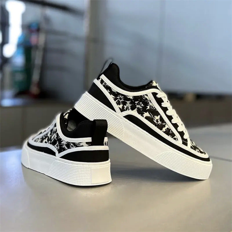Men's Fashionable Summer Printing Breathable Board Versatile Men's Sports Shoes
