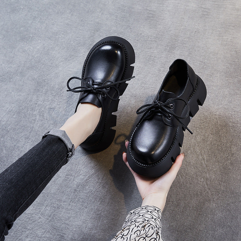Women's Genuine Muffin Thick Bottom Chunky Pumps Women's Fashion Shoes