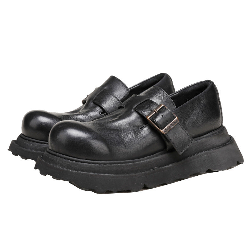 Women's Vintage Genuine Washed Platform Inside Outside Deep Women's Casual Shoes