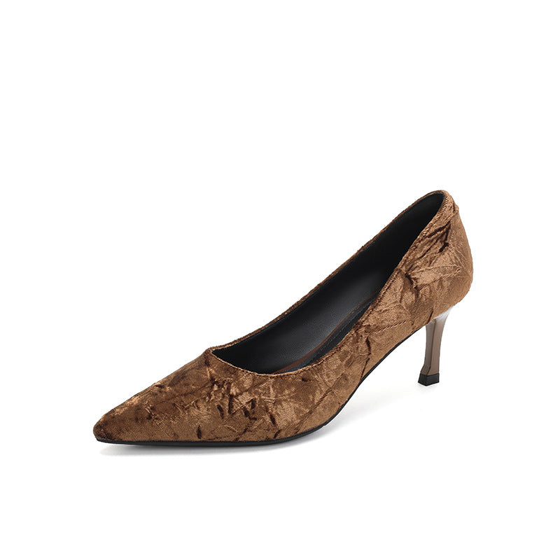 Women's Pointed Stiletto Elegant Shallow Mouth Commuter Women's Fashion Shoes