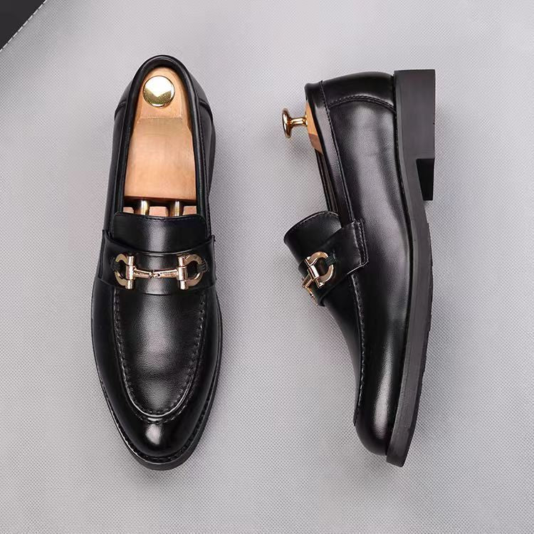 Men's Slip-on Business Korean Style British Green Men's Shoes
