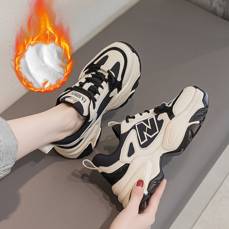 Women's Thick Sole Increased Authentic Clunky Fashion Women's Sports Shoes