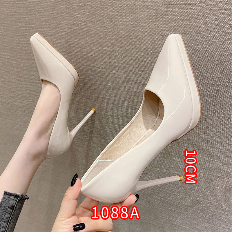 Women's Korean Patent Sexy Pointed Stiletto Classy High Fairy Style Women's Fashion Shoes