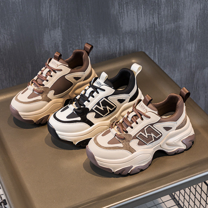 Women's Thick Sole Increased Authentic Clunky Fashion Women's Sports Shoes