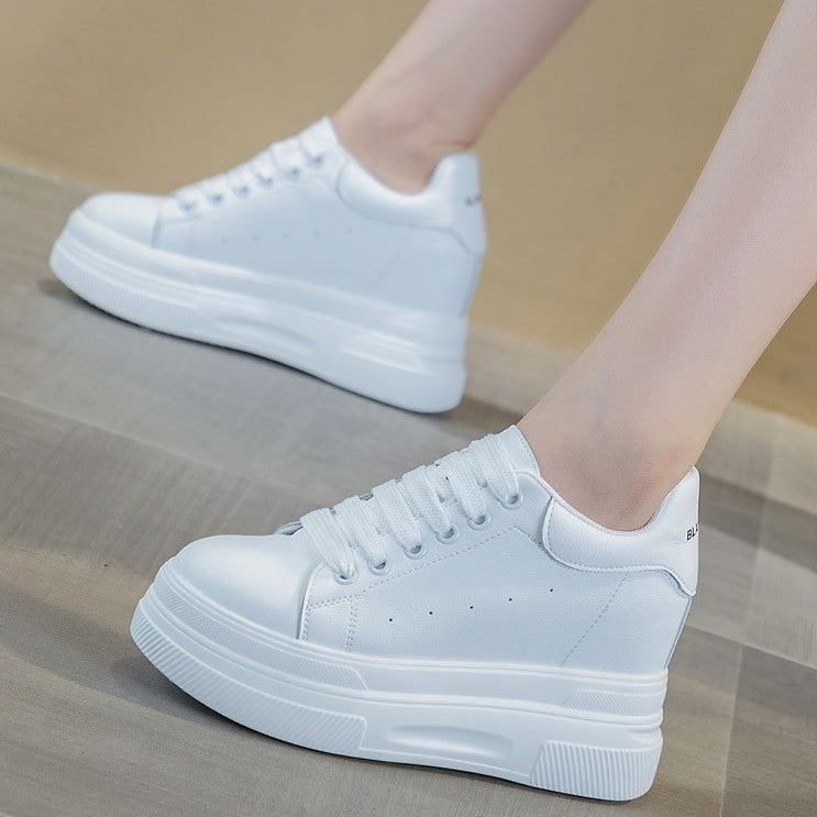 Women's Heightened Easy Wear Platform Height Increasing Insole Super Women's Casual Shoes