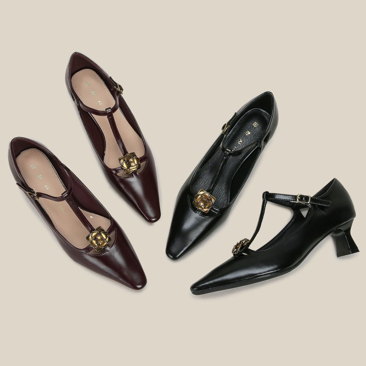 Women's High Mary Jane Solid Color Outer Women's Fashion Shoes
