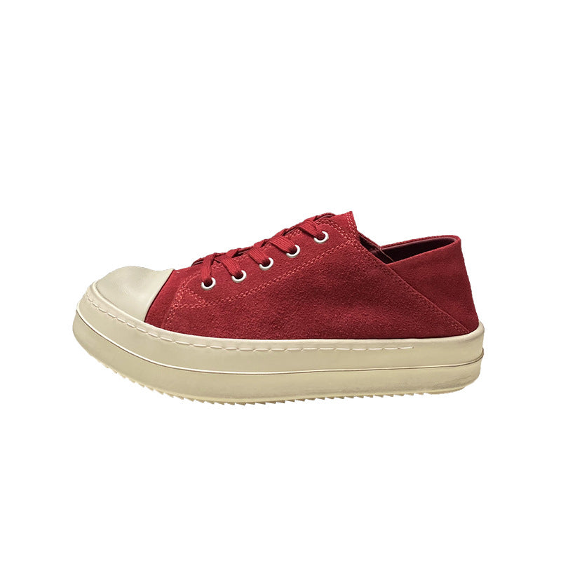 Women's Spring Genuine Platform Fashionable Step-on Versatile Heels