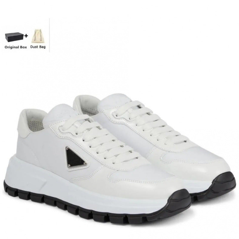 Summer Trendy Low Cut Cowhide Joint Business Leisure Tourist Men's Sports Shoes